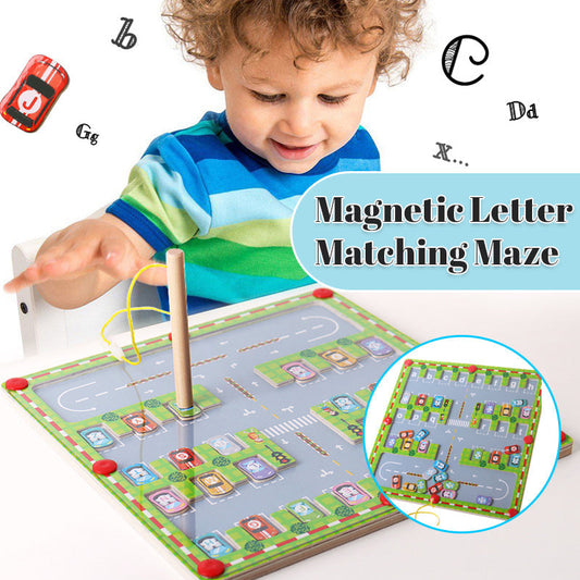 Laberinto magnético de combinación de letras